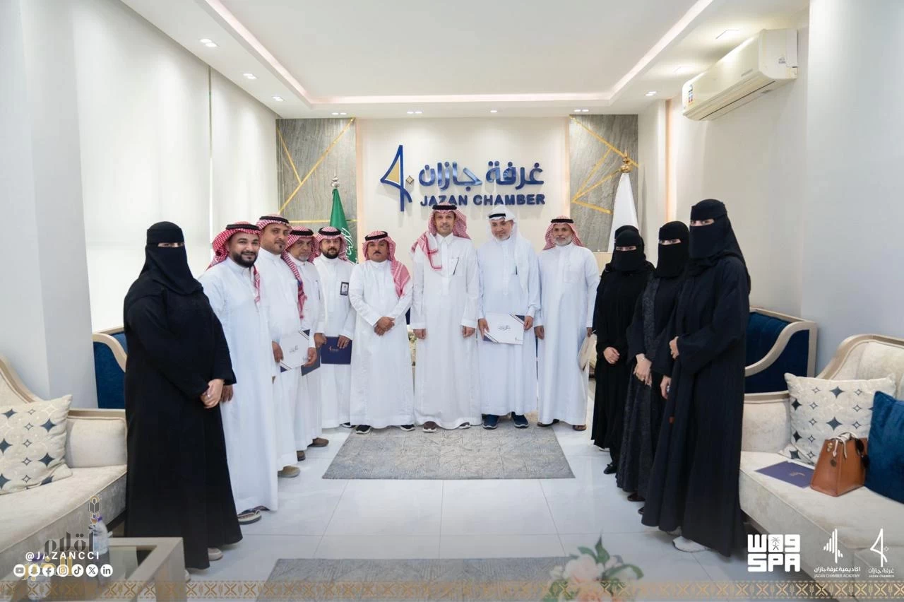 غرفة جازان تكرّم فريق “واس” ضمن مبادرة شركاء صناعة التغيير
