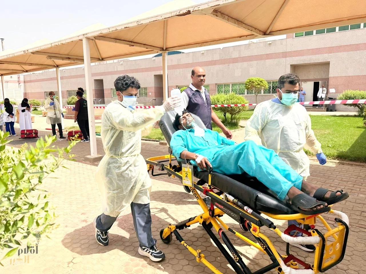 مستشفى إرادة والصحة النفسية بجازان ينفذ فرضية حريق وهمي بقسم التأهيل الطبي