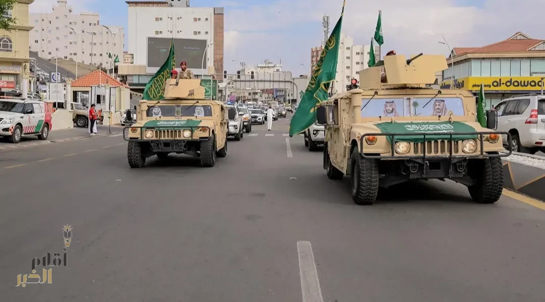 مسيرات تجوب طرقات الباحة ابتهاجًا باليوم الوطني