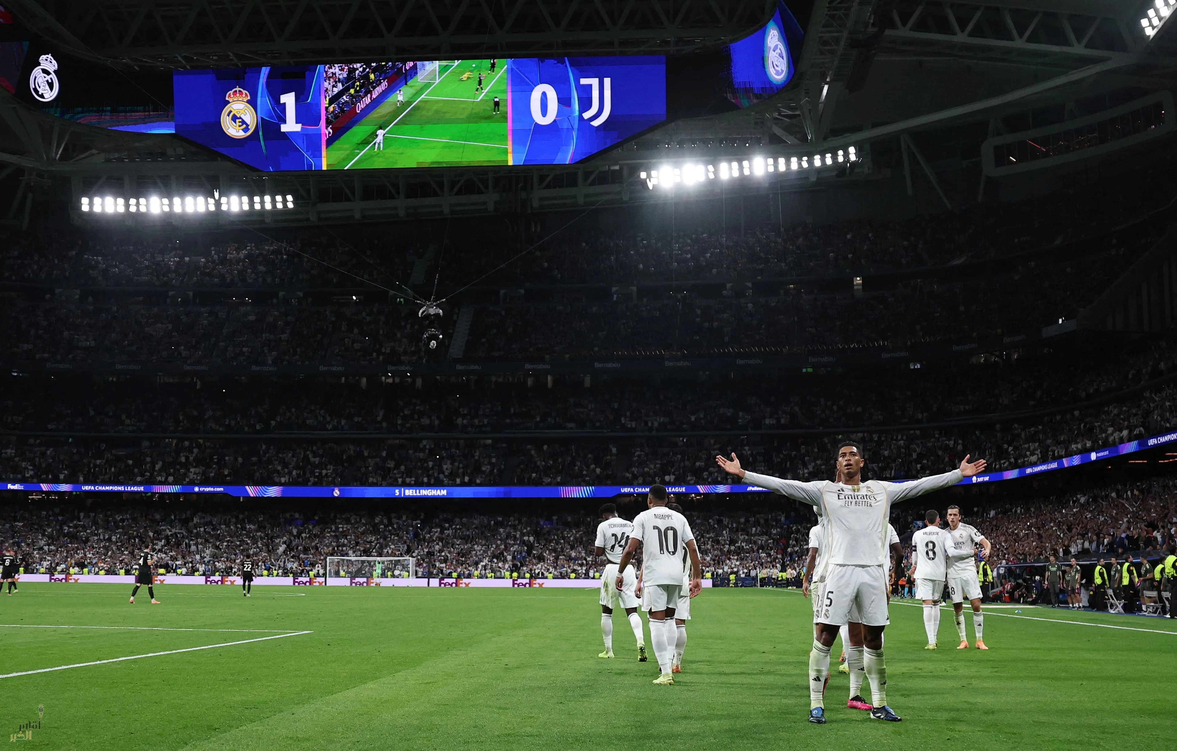 بلينجهام يحسم قمة البرنابيو بين الريال واليوفي 