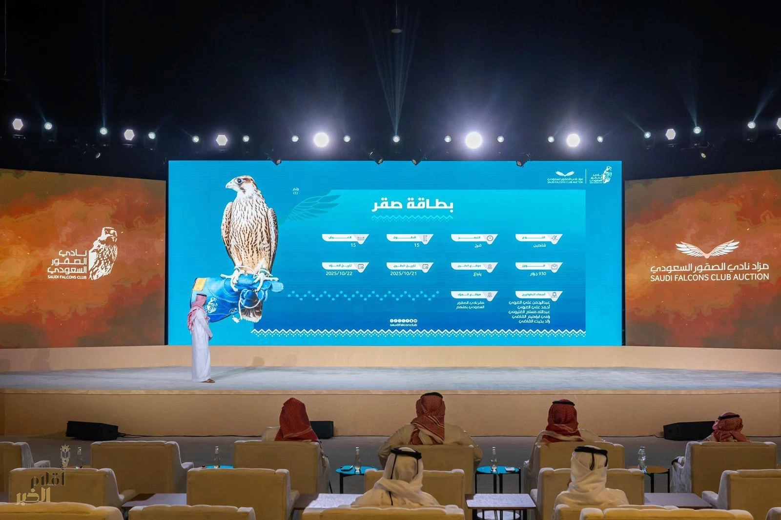 بيع صقرين بـ 163 ألف ريال في الليلة الـ 11 لمزاد نادي الصقور السعودي 2025