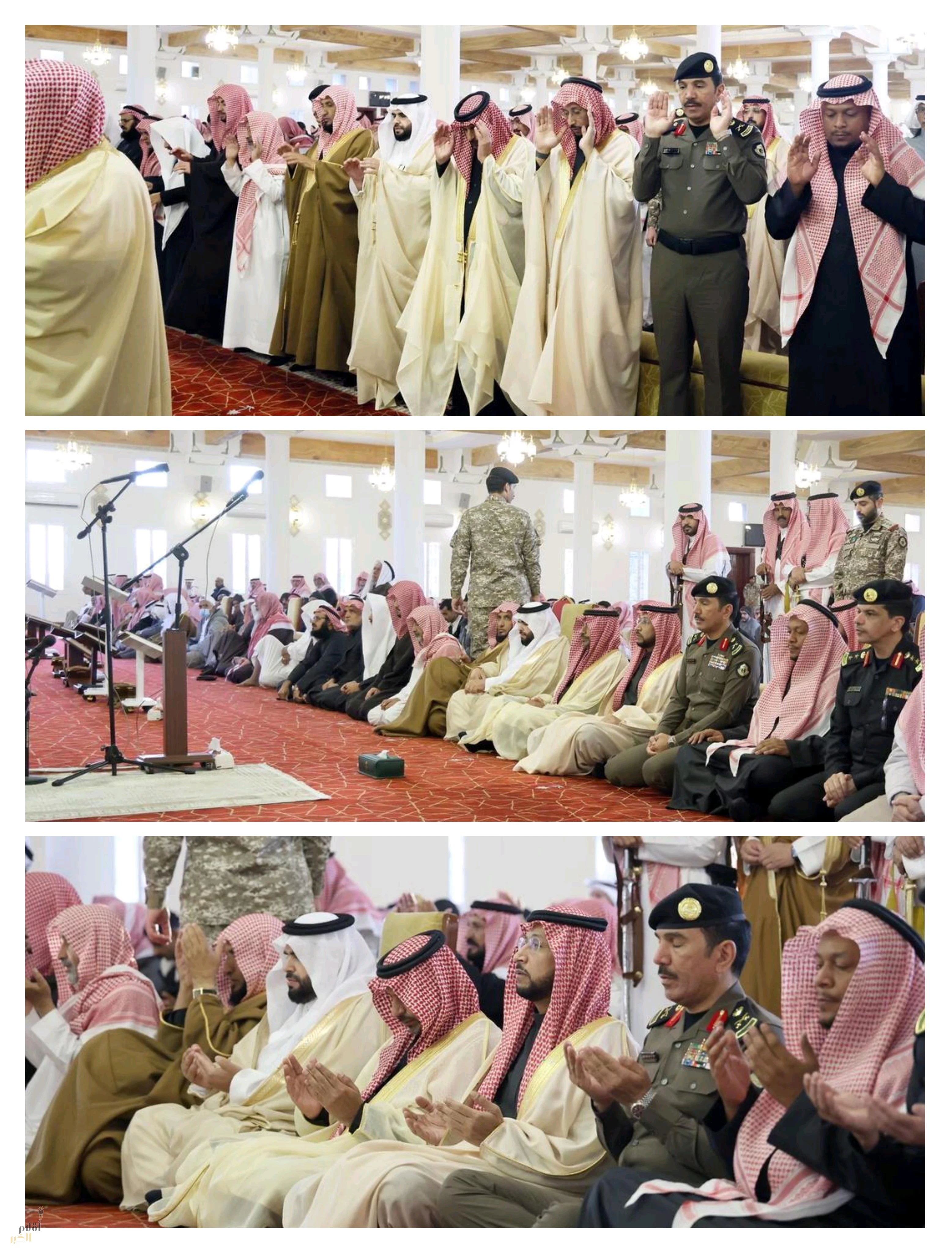 نائب أمير منطقة عسير يؤدّي صلاة الاستسقاء في مسجد الملك فيصل بأبها