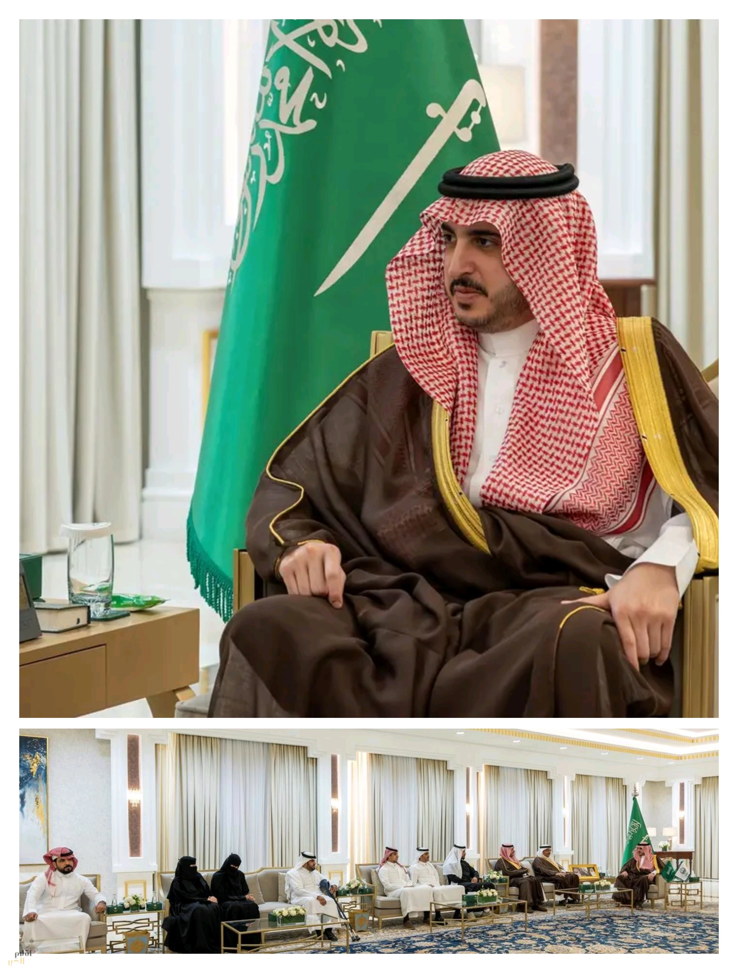 أمير منطقة الجوف يستقبل رئيس مجلس إدارة نادي الجوف لذوي الإعاقة