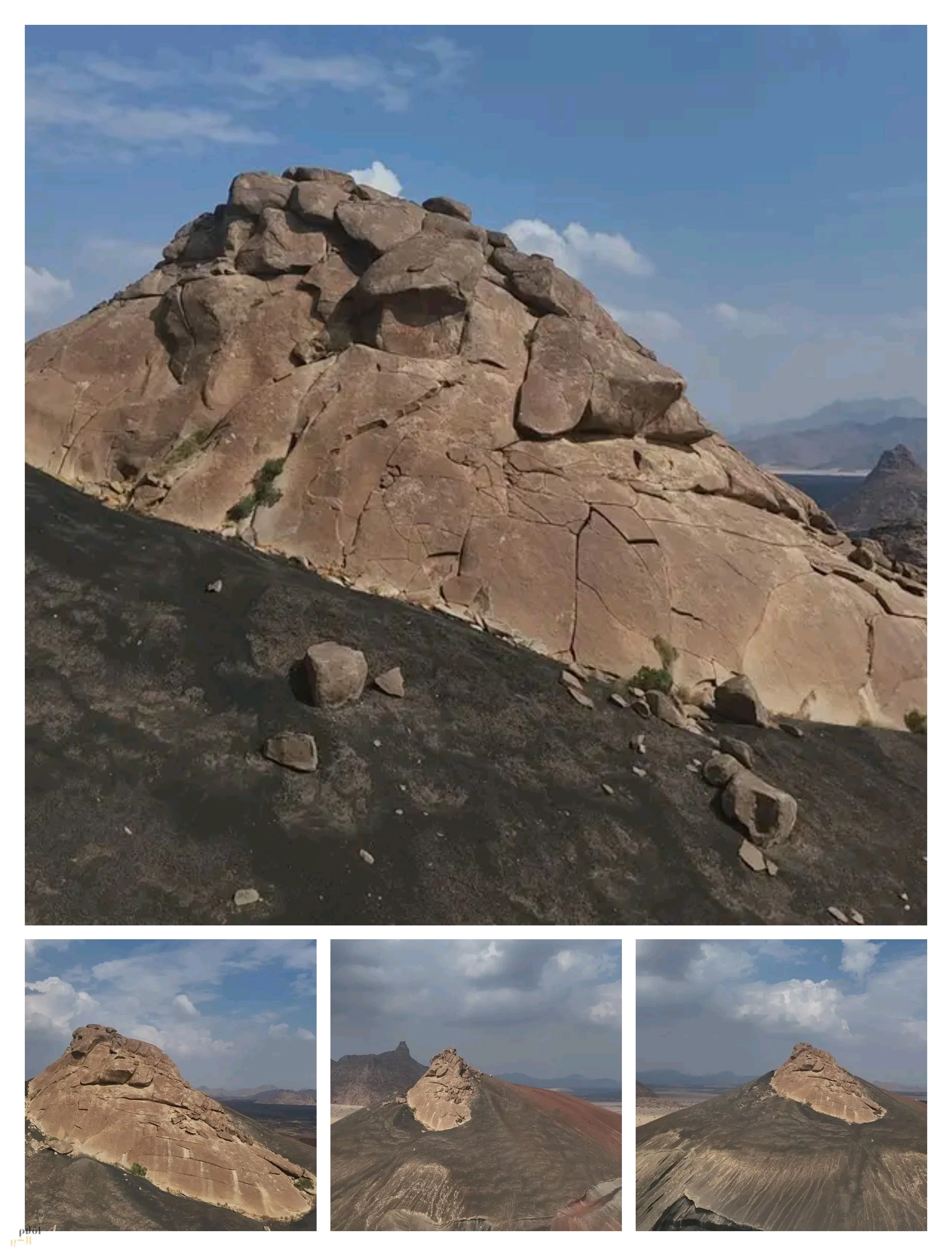 جبل الأصقع.. مشهد طبيعي نادر وسط حَرَّة لونير