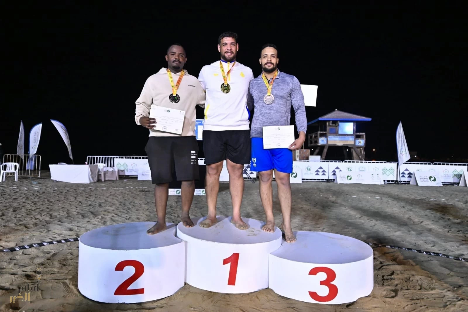 ختام بطولة المملكة الشاطئية للمصارعة بجازان