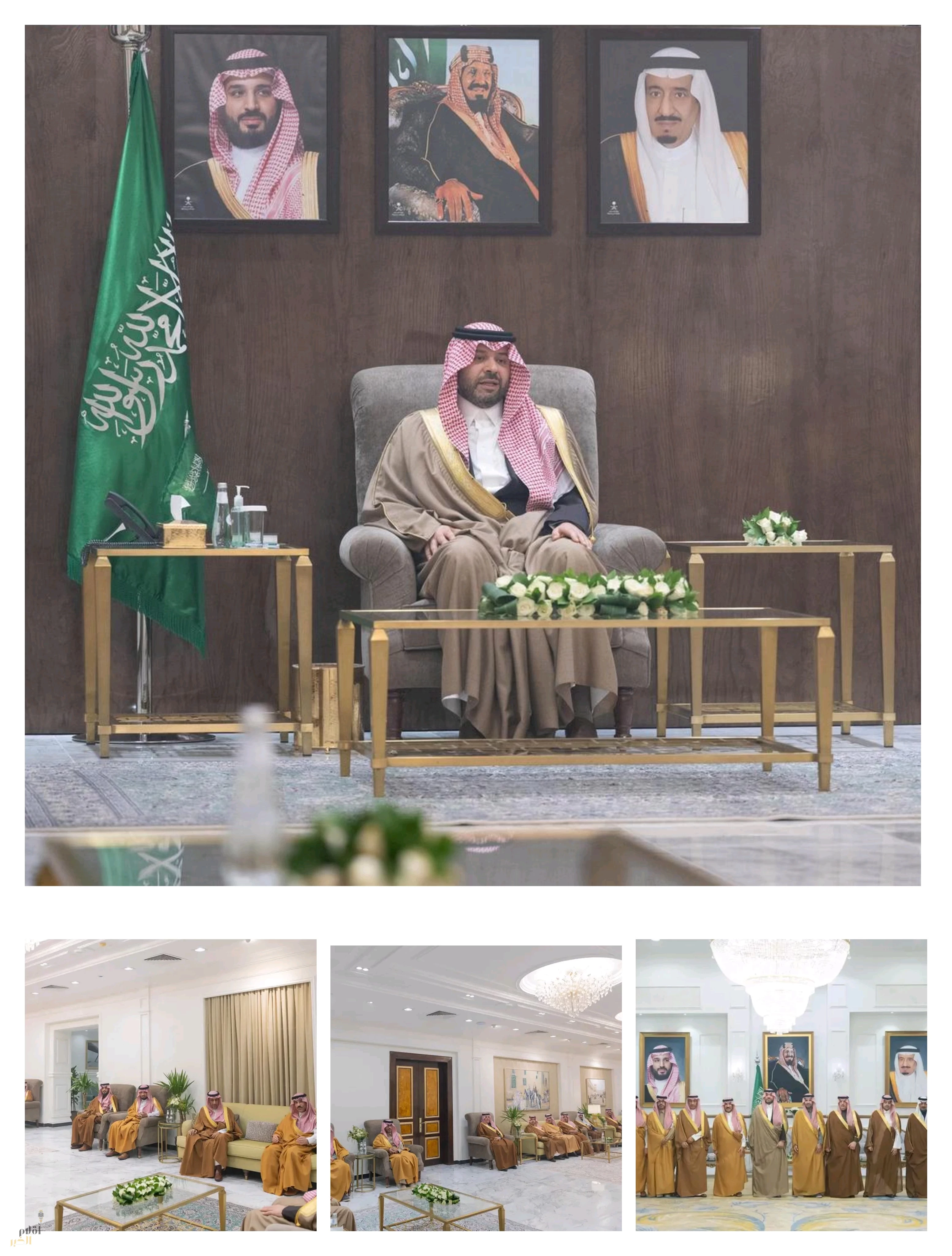 أمير الحدود الشمالية يستقبل وكيل وزارة الداخلية ووكلاء إمارات المناطق