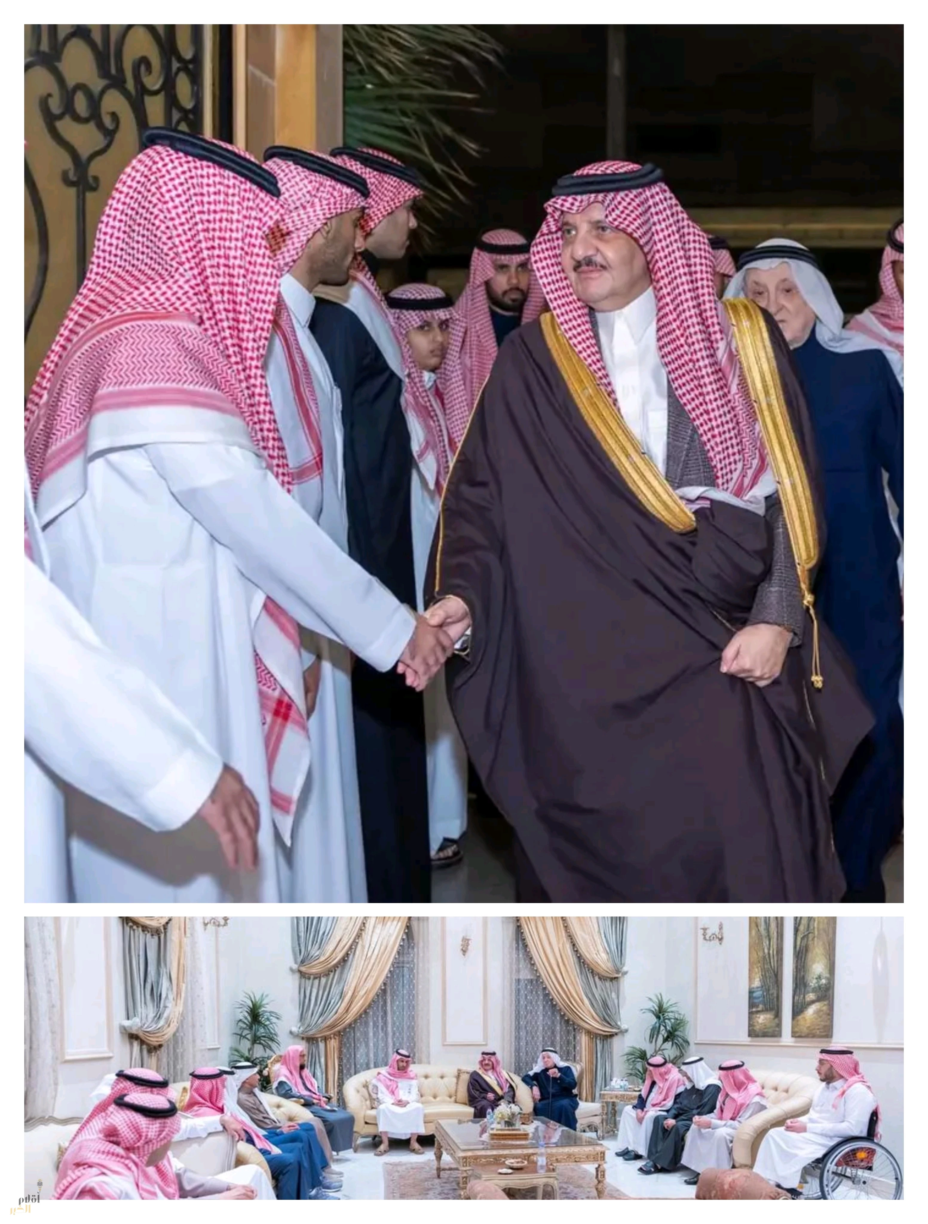 أمير المنطقة الشرقية يقدم التعازي لأسرة العثمان