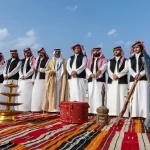 الدحة…موروث تراثي يجسد هوية الشمال في جناح إمارة الحدود الشمالية بمعرض وزارة الداخلية