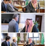 أمير منطقة الرياض يستقبل سفير سنغافورة لدى المملكة