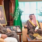 نائب أمير جازان يستقبل مدير عام التدريب التقني والمهني بالمنطقة
