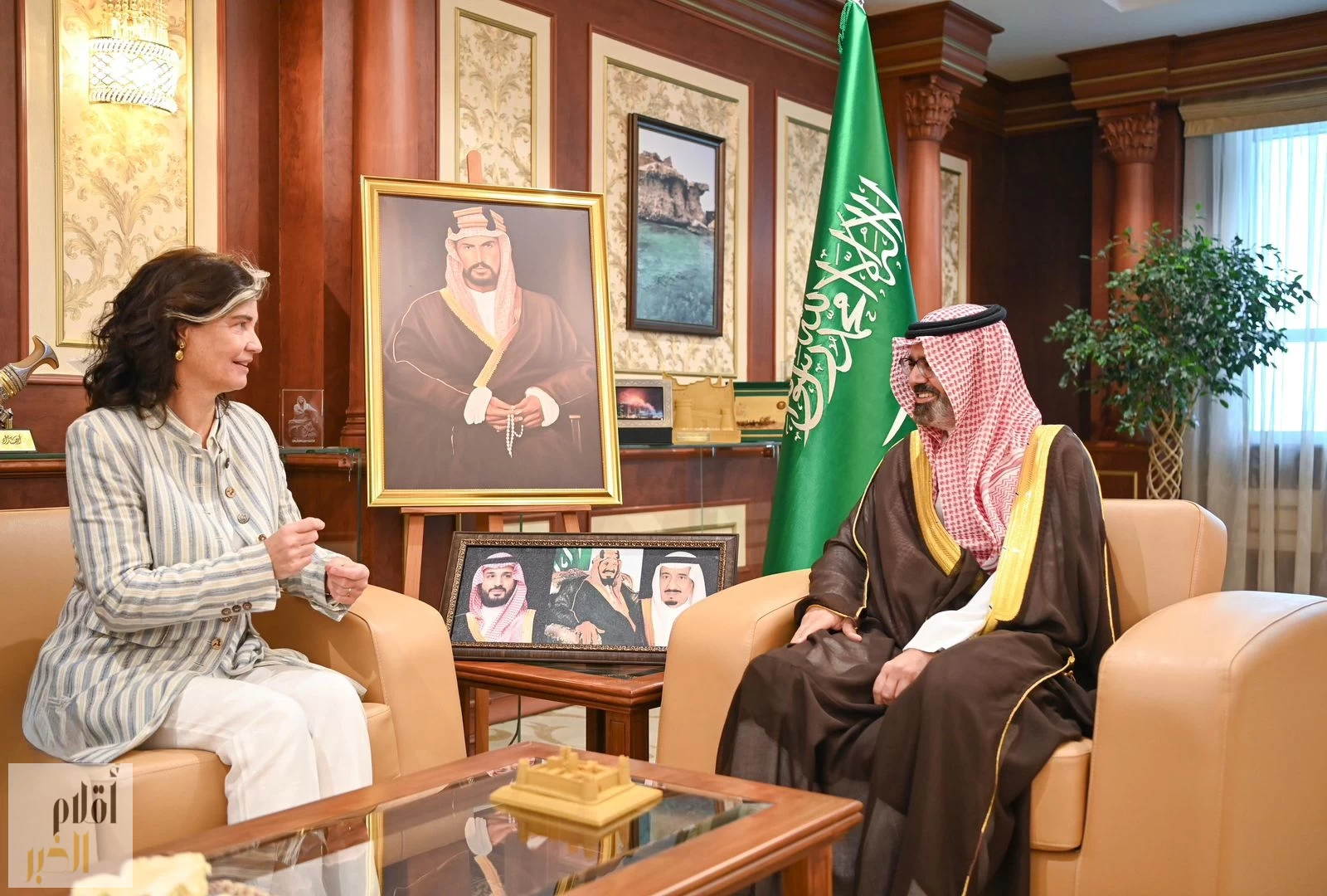 نائب أمير جازان يستقبل سفيرة مملكة الدنمارك لدى المملكة