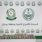 دوريات الأفواج الأمنية بمنطقة جازان تقبض على مخالف لنظام أمن الحدود لتهريبه 21 كلجم من القات المخدر
