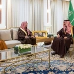 أمير الجوف يستقبل الشيخ الدكتور يوسف بن سعيد بمناسبة تكليفه بالفتوى في المنطقة