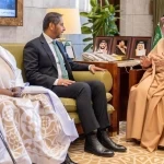 أمير منطقة الرياض يستقبل عميد السلك الدبلوماسي سفير جيبوتي ورؤساء المجموعات الجغرافية المعتمدين لدى المملكة