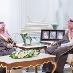 نائب أمير الحدود الشمالية يستقبل مدير الإدارة العامة لخدمات المياه بالمنطقة