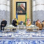 رئيس جمهورية أوكرانيا يصل إلى جدة