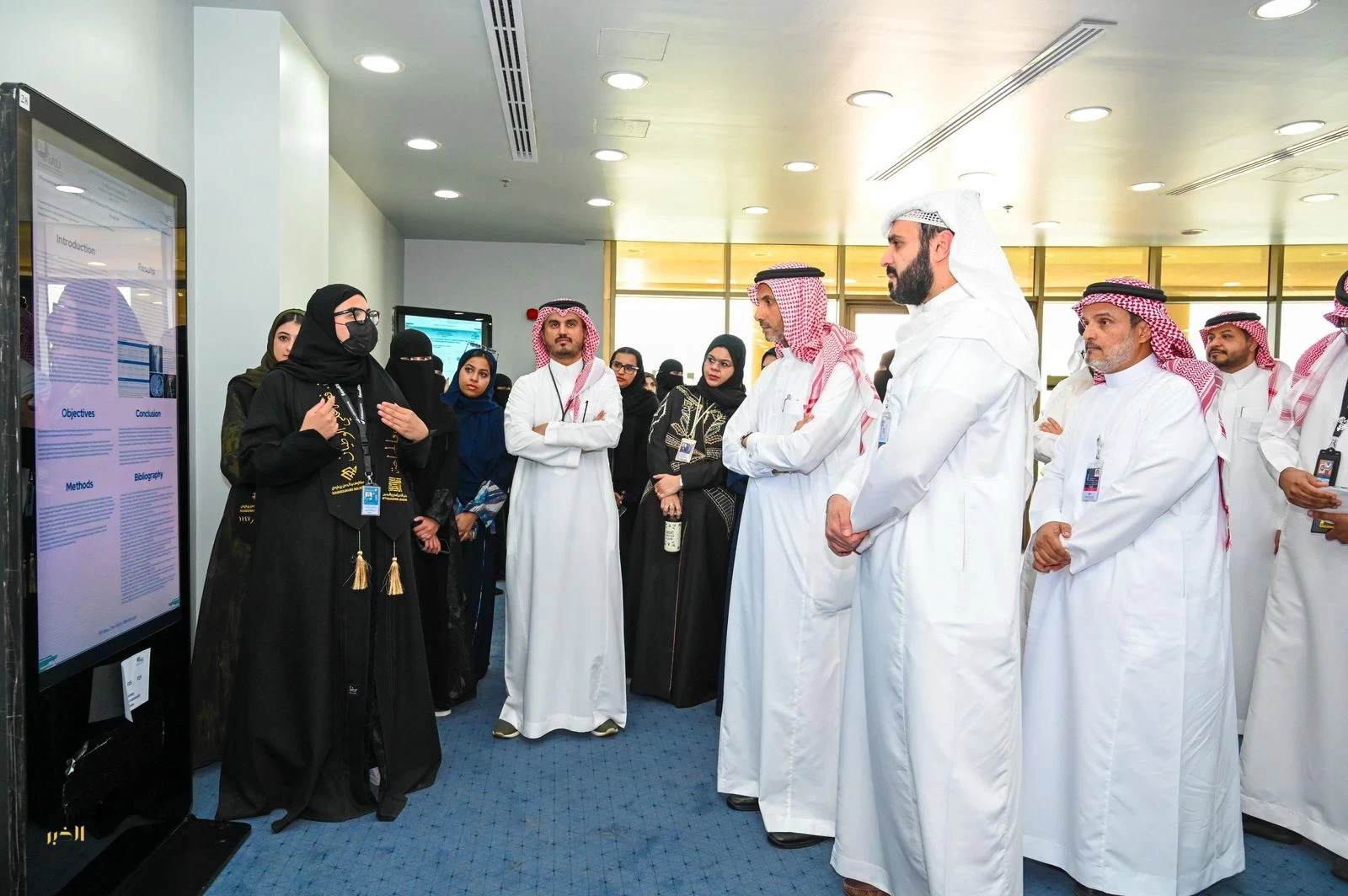 رئيس جامعة الإمام عبدالرحمن بن فيصل يدشّن يوم البحث الثامن ويكرّم نخبة الأبحاث الطلابية