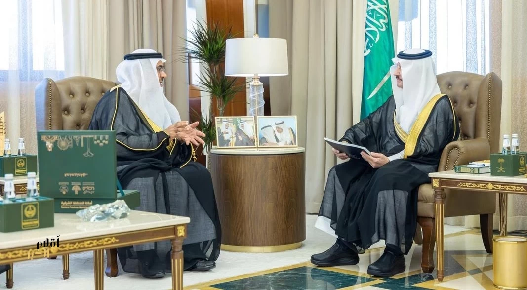 أمير الشرقية يستقبل أمين المنطقة ويطّلع على أهم المشاريع الاستثمارية