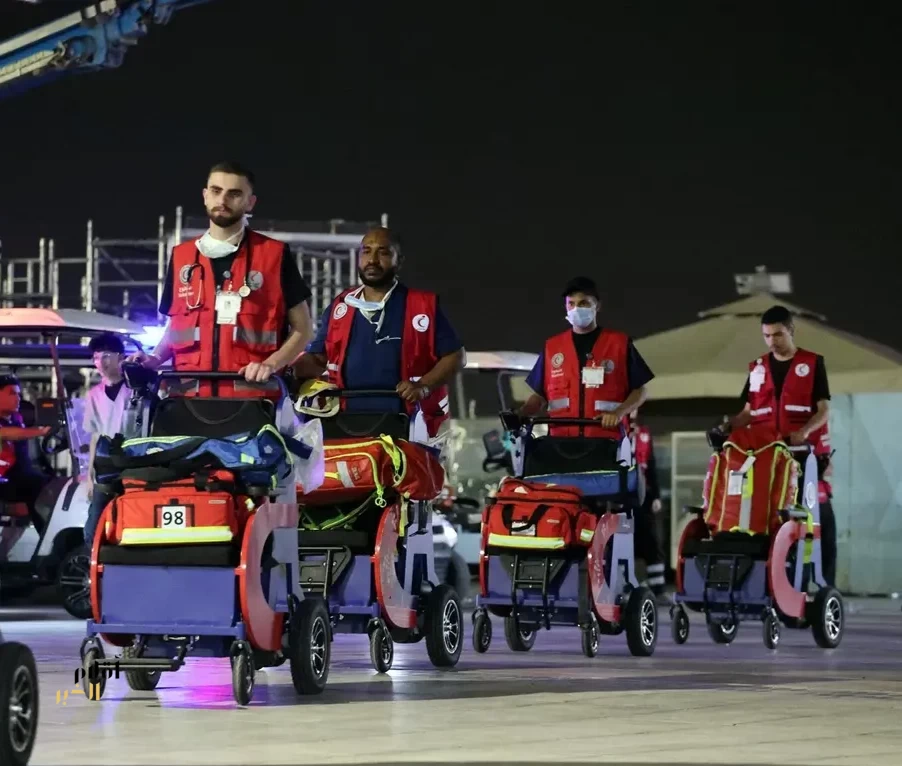 "الهلال الأحمر" بالمدينة المنورة يقدم خدماته الإسعافية لضيوف الرحمن