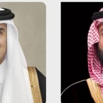 سمو ولي العهد يعزي أمير دولة قطر في وفاة صاحب السمو الشيخ حمد بن خليفة آل ثاني أمير دولة قطر السابق