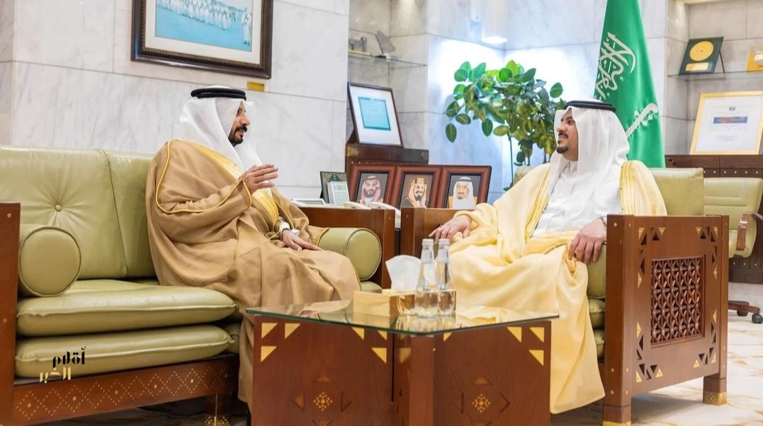 نائب أمير الرياض يستقبل مدير فرع صندوق التنمية الزراعية بالمنطقة