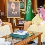 الأمير ناصر بن جلوي يستقبل رئيس جامعة جازان