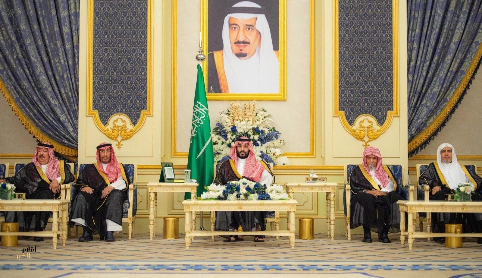 سمو ولي العهد يستقبل أصحاب السمو الأمراء والفضيلة العلماء والمعالي وجمعًا من المواطنين