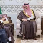 نائب أمير المنطقة الشرقية يستقبل رئيس جامعة الملك فهد للبترول والمعادن