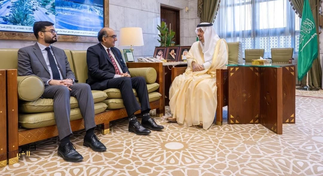 أمير منطقة الرياض يستقبل السفير الهندي المعيَّن حديثًا لدى المملكة