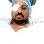 «تكللت بالنجاح.. أحمد الخبراني يجري عملية جراحية في العين»