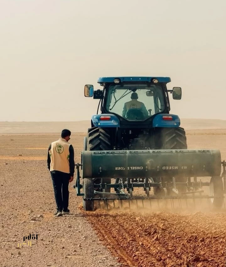 "الغطاء النباتي" يعلن اكتمال نثر بذور النباتات الملائمة في 4 مواقع بالجوف لتأهيل المراعي الطبيعية وتعزيز الاستدامة البيئية