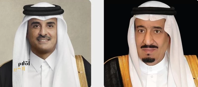 خادم الحرمين الشريفين يتلقى رسالة خطية من أمير دولة قطر
