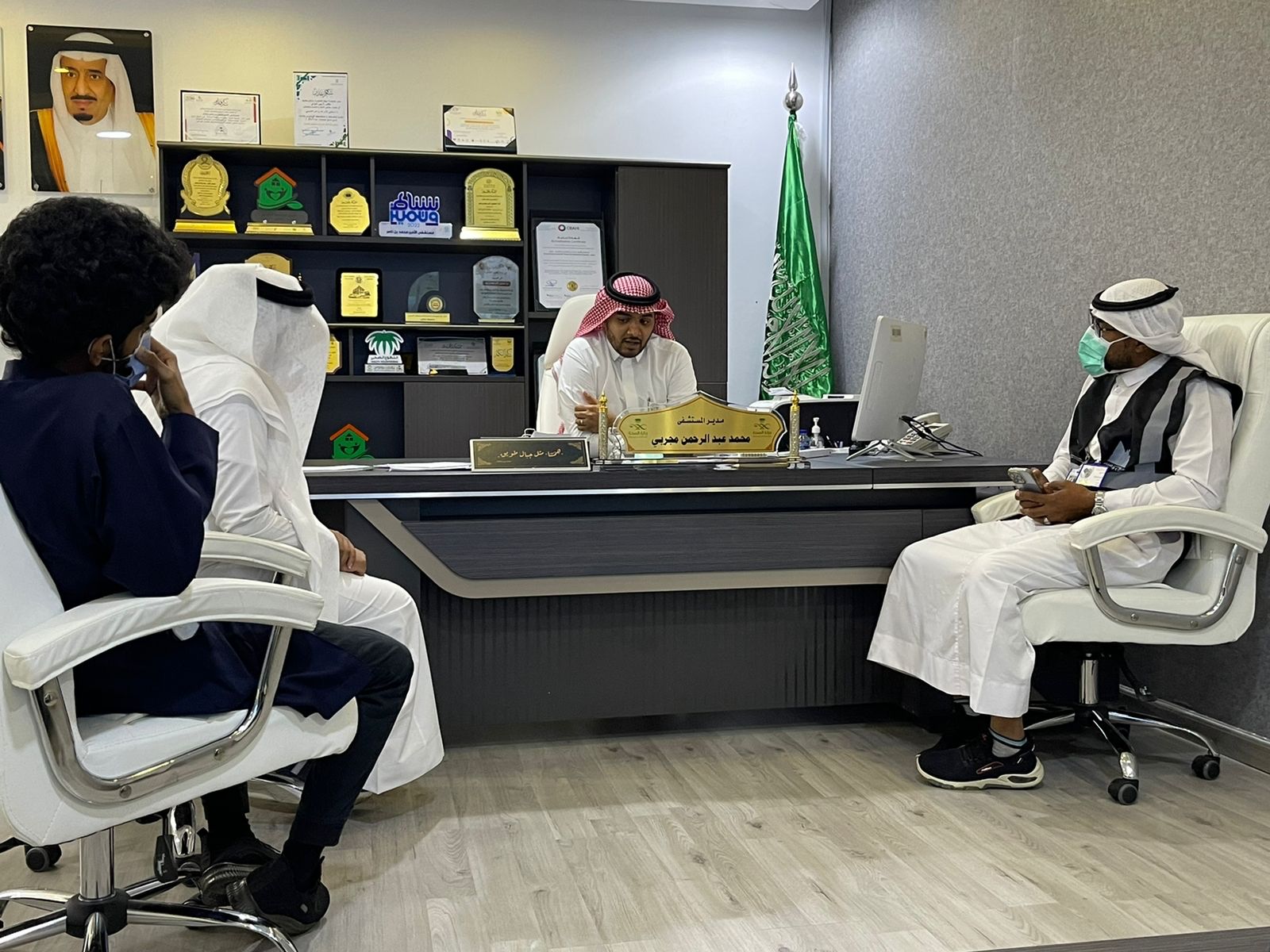 مربط مهاب يدعم مرضى السرطان بجرعة أمل وسعادة