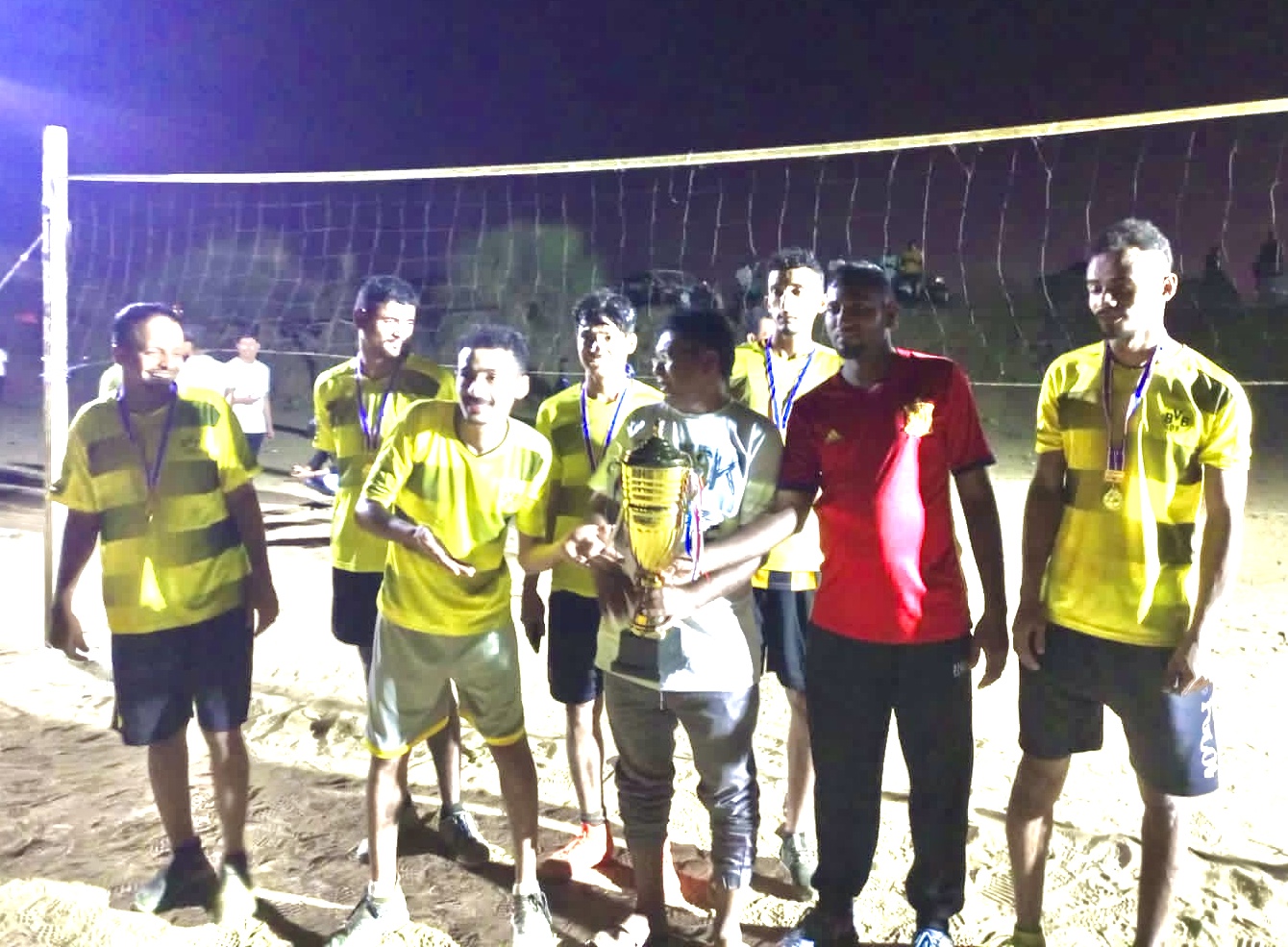 فريق المصقع بطلاً لبطولة كرة الطائرة الرمضانية 1