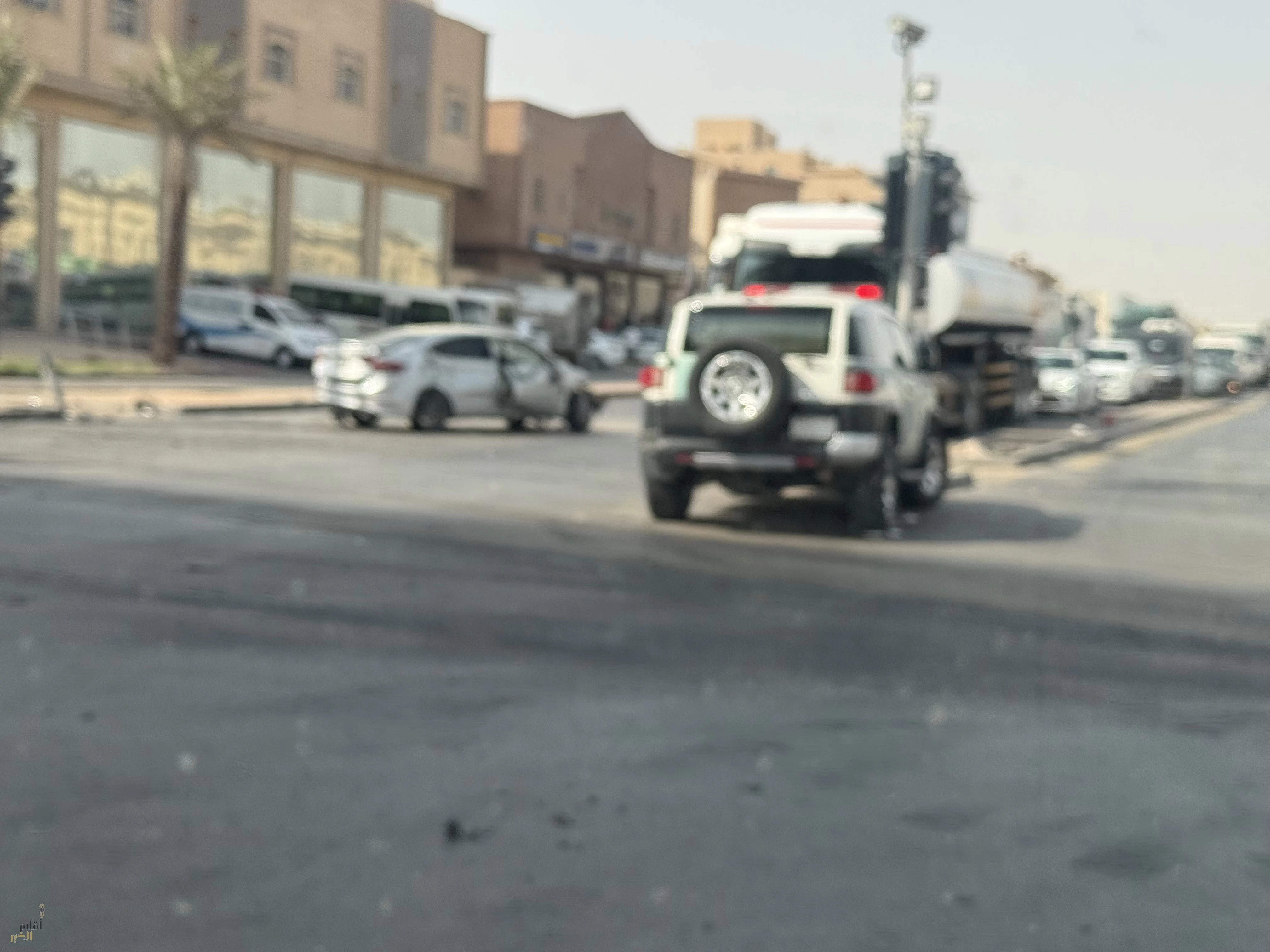 حادث مروري في حي الدار البيضاء بالرياض