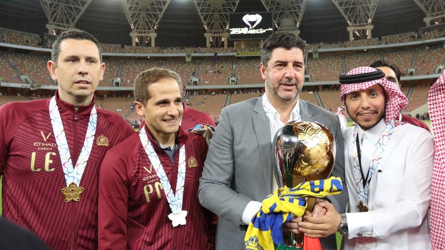 النصر يحتفي بمرور سنة على إدارة صفوان السويكت