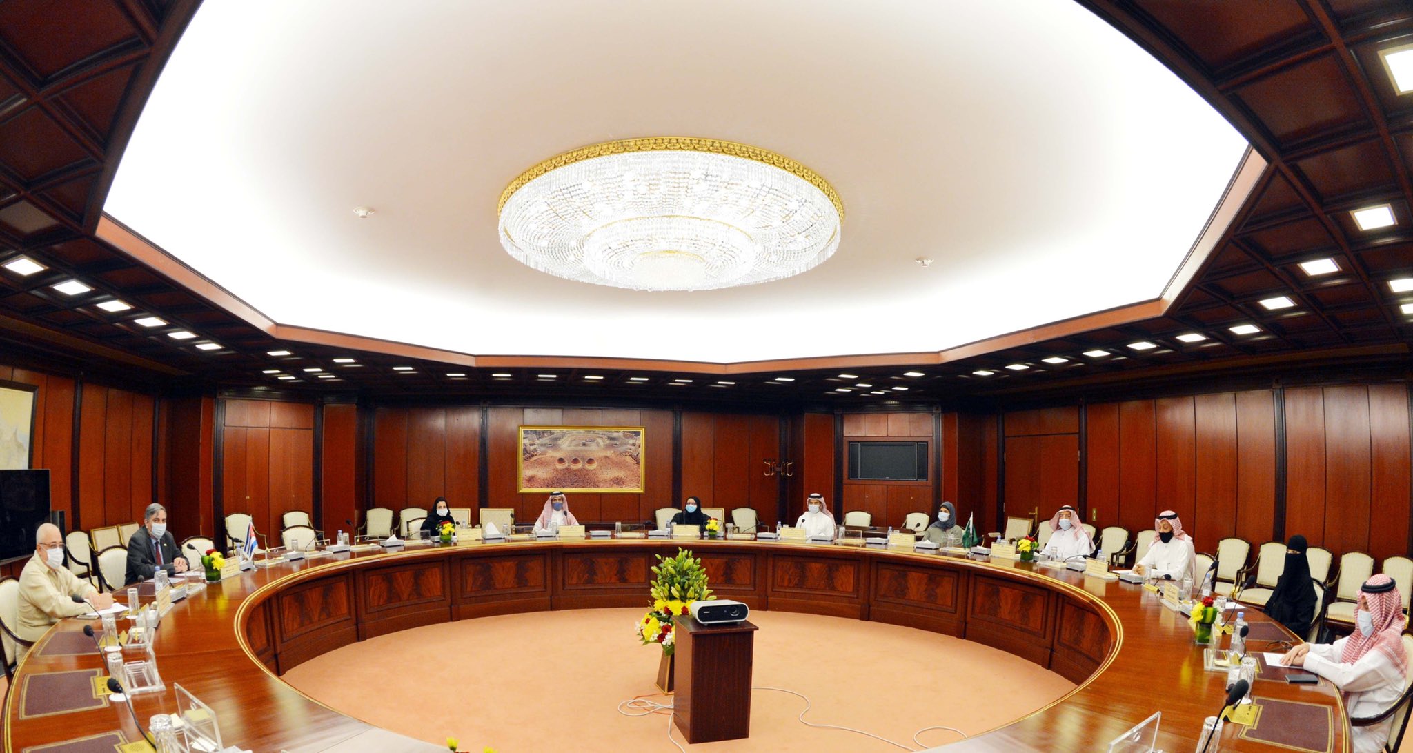 لجنة الصداقة البرلمانية السعودية الكوبية في ‎ مجلس الشورى مع سفير جمهوريه كوبا