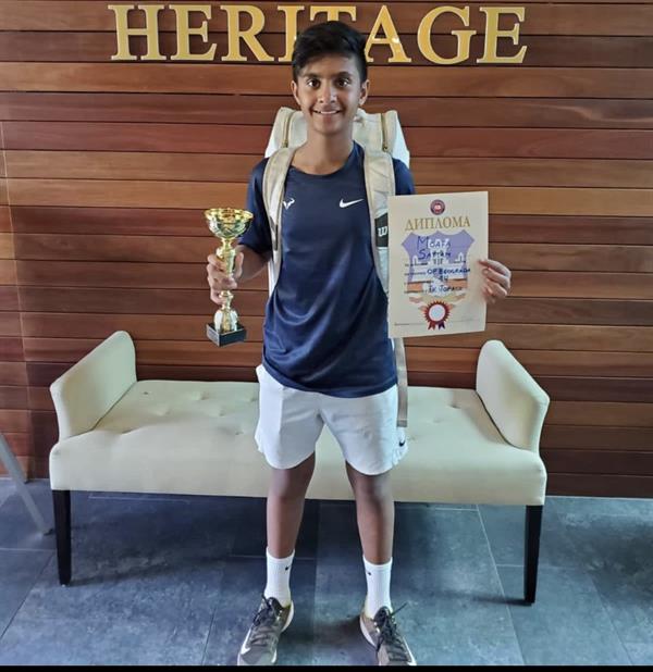 لاعب أخضر التنس سطام معافا يتوج ببطولة توباكو الصربية