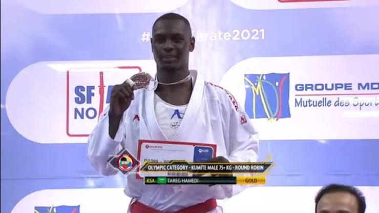 حامدي ينتزع الذهب ويتأهل إلى طوكيو 2020