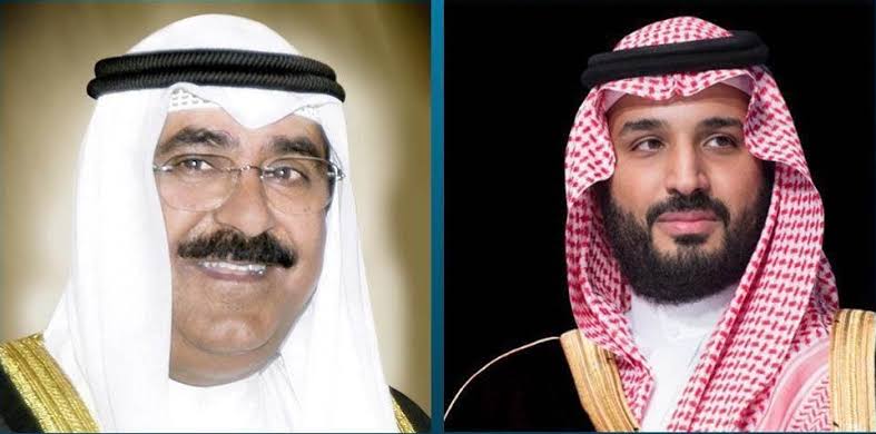 سمو ولي العهد يتلقى اتصالاً هاتفيًا من سمو ولي عهد دولة الكويت