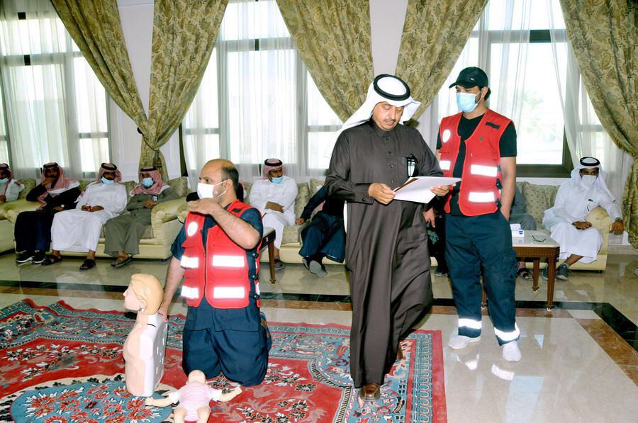 ‏مبادره تدريبيه على الاسعافات الاوليه لمنسوبي المحافظه والمراكز التابعه